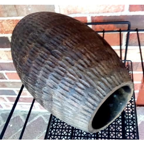 This vintage handmade wooden dry flower vase is a perfect heavyweight decor item for any home or office. It has a rustic...