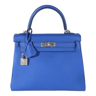 Bleu Royal Togo Kelly Retourne 25 PHW For Sale