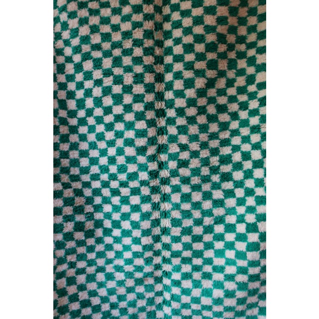 Checkered Moroccan Rug - 5'5" X 8'10" Ft For Sale In Cleveland - Image 6 of 8