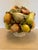 Green Large Italian Ceramic Fruit Compote Centerpiece For Sale - Image 8 of 10