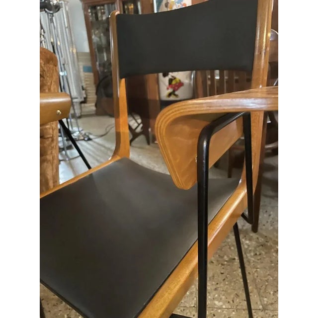 Boomerang Armchair attributed to Carlo De Carli For Sale - Image 4 of 9