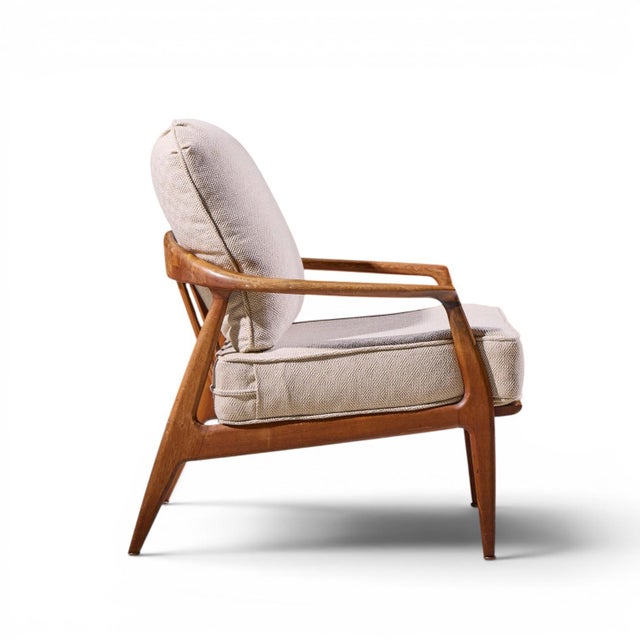 Milo Baughman for Thayer Coggin Mid Century Walnut Lounge Chairs - Pair For Sale - Image 11 of 12