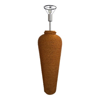 1990s Monumental Sculptural Rope Floor Lamp by Fusion Specialties For Sale