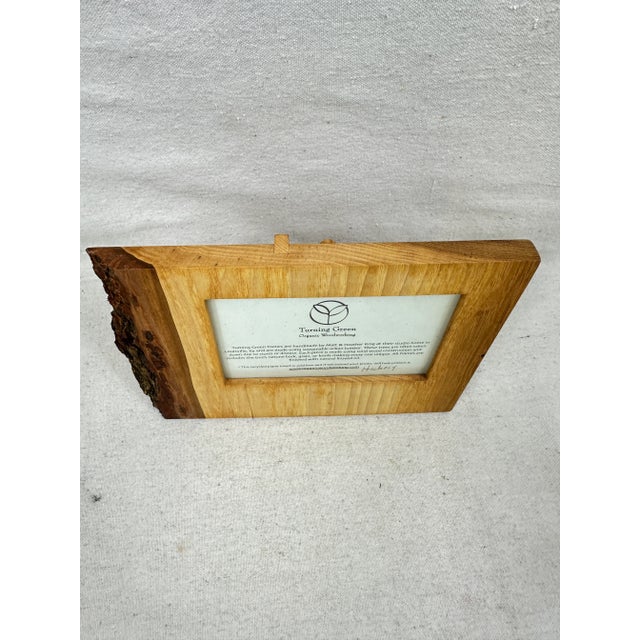 Wood Handmade Hickory Picture Frame For Sale - Image 7 of 7
