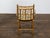 Textile Set of Four Midcentury English Faux Bamboo Armchairs with Thin Cushions For Sale - Image 7 of 12