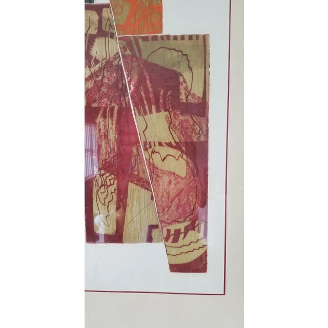 1970s 1974 Carol Dueno " Christina in July" Large Modernist Abstract Painting/ Sold For Sale - Image 5 of 13