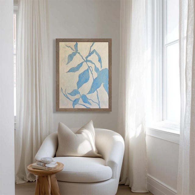 Abstract Botanical Acrylic Painting on Canvas, Framed Original Modern Organic Art by Tatiana Duperault For Sale - Image 4 of 6