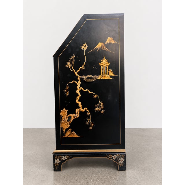 1950s 1950’s Japanned Chinoiserie Escritoire by Maddox of New York For Sale - Image 5 of 9