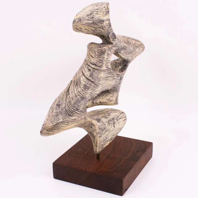 Mid-Century Modern Mid-Century Modern Bleached Wood Sculpture For Sale - Image 3 of 13