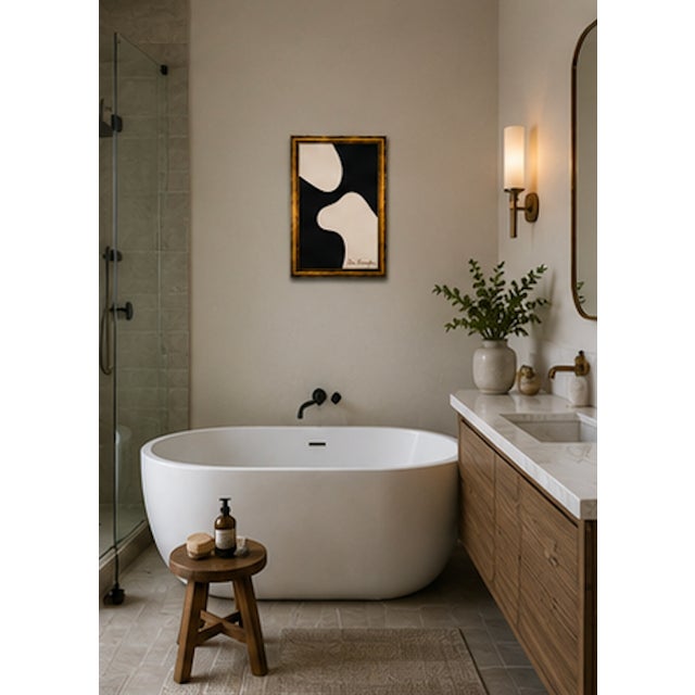 Paint Title: Fluid Geometry Modern Painting, Framed by Bryan Boomershine For Sale - Image 7 of 10