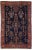 Navy Blue Antique Persian Sarouk Rug, 04'03 X 06'05 For Sale - Image 8 of 9