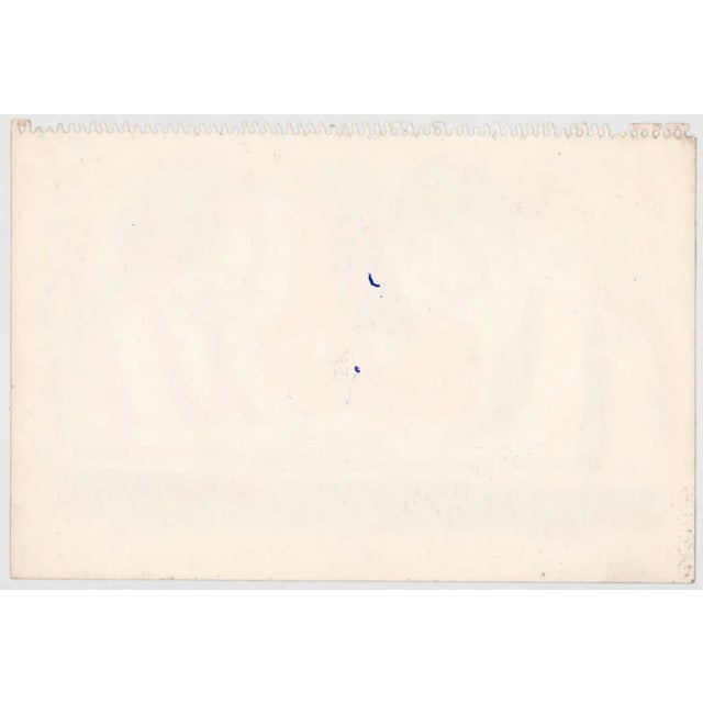 Irving Amen 1970s Irving Amenfigural Watercolor For Sale - Image 4 of 4