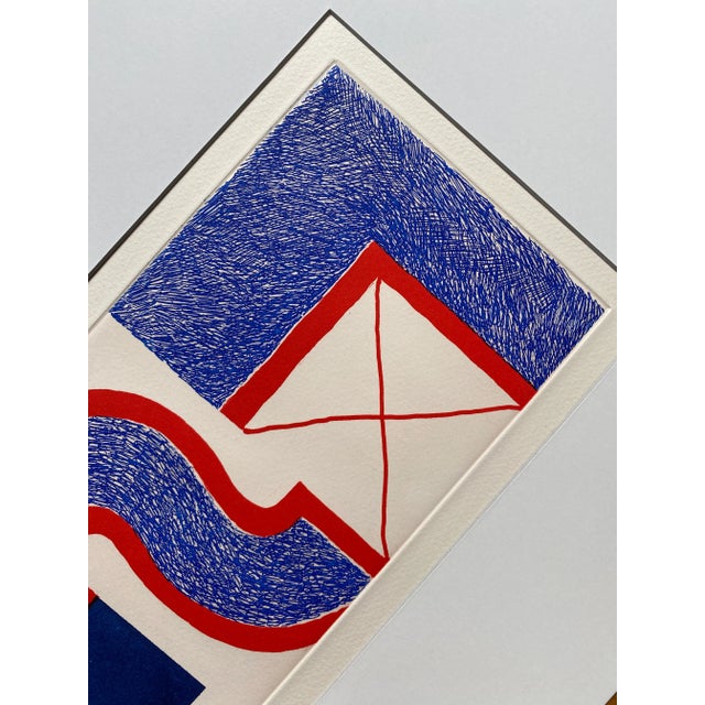 1990s Kumi Sugaï, Bleu, 1996, Copperplate Etching, Framed For Sale - Image 5 of 15