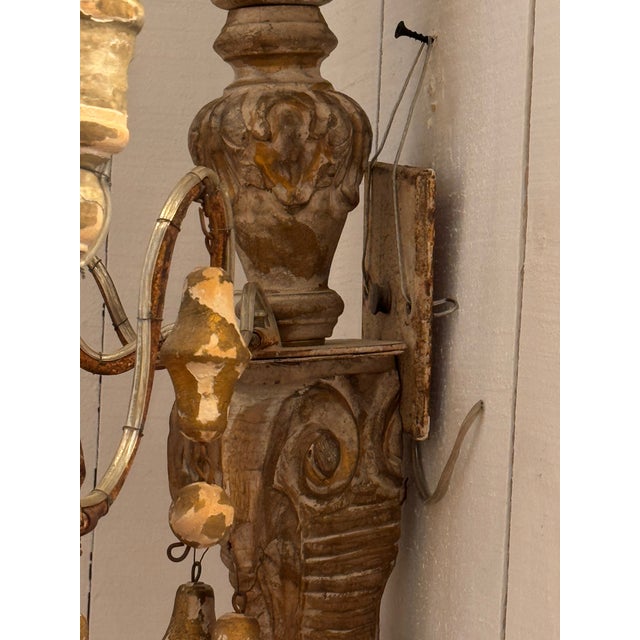 1920s Decorative Wall Sconces With Hanging Bells - a Pair For Sale - Image 14 of 15