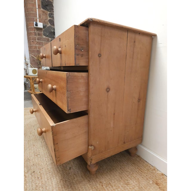 Victorian Pine Chest of Drawers For Sale - Image 4 of 13