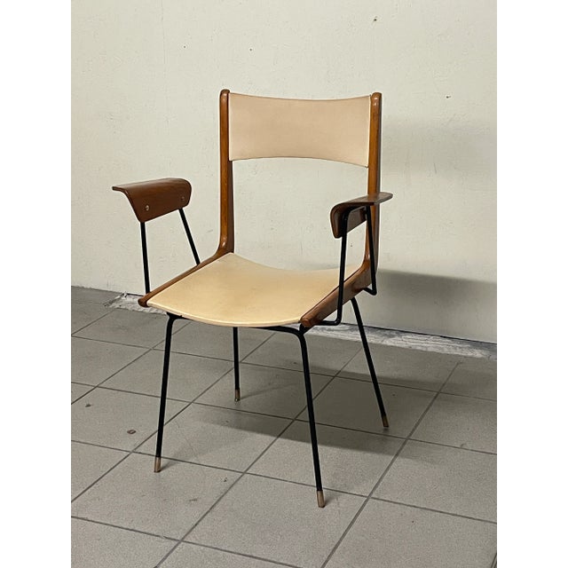 Boomerang Desk Chair by Carlo Ratti, 1950s For Sale - Image 9 of 18