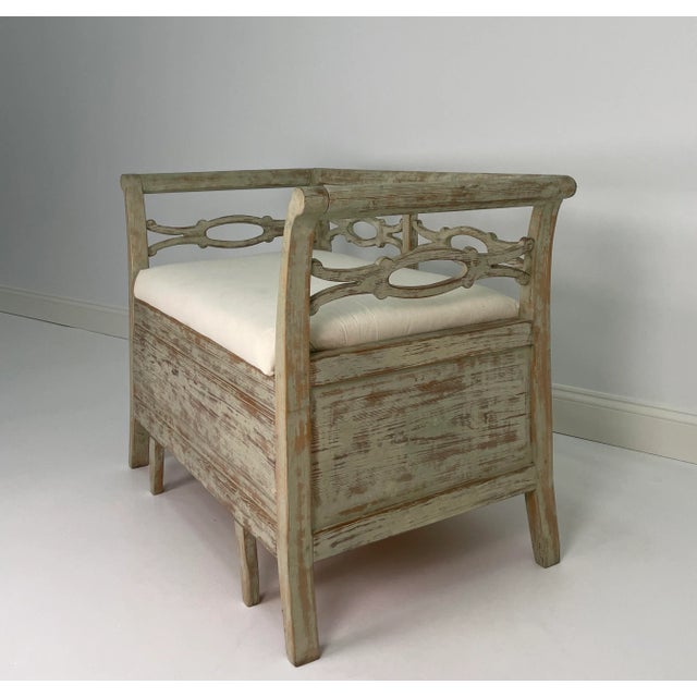 Mid 19th Century Mid 19th Century Swedish Child's Settee For Sale - Image 5 of 11