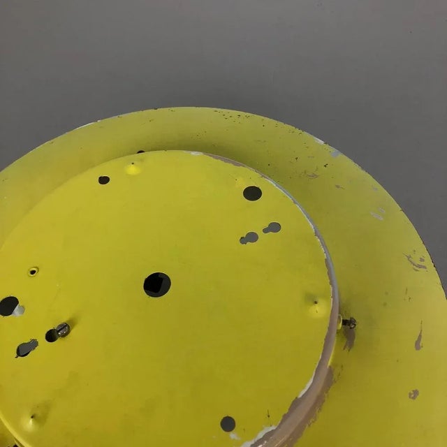 Large Yellow Wall Light in Metal & Opaline Glass in the style of Stilnovo, Italy, 1960s For Sale - Image 15 of 18