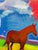 The Red Horse Expressive Painting by Joseph Christy For Sale - Image 4 of 4