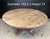Large Round Bleached Oak Farmhouse Dining Table, 1925 For Sale - Image 9 of 16