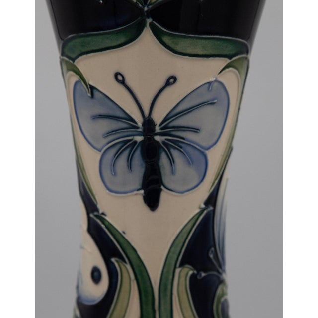 Moorcroft by Rachel Bishop Pottery Vase - Limited Edition - Study in Blue - 17" For Sale In West Palm - Image 6 of 8