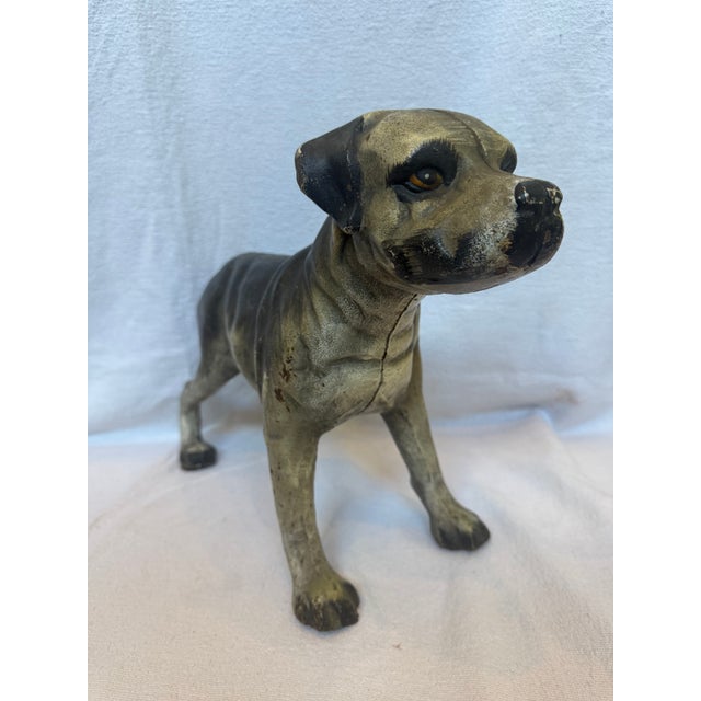 1940s Cast Iron Ginormous Mastiff For Sale - Image 4 of 11