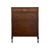Brown Vintage Traditional Burl Wood Tallboy Dresser With Floral Inlay and Pattern-Lined Drawers. For Sale - Image 8 of 13