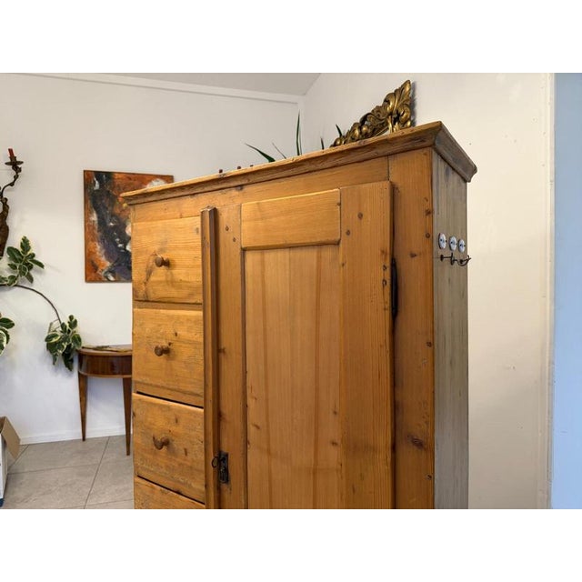 Antique Biedermeier Bread Cabinet/Almerschrank, Softwood. Dimensions: Height x Width x Depth 155 x 100 x 36 cm. For sale...