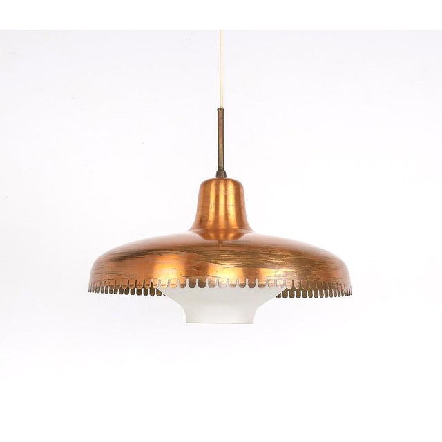 Vintage Copper and Glass Pendant Lamp by Jørn Utzon, 1940s For Sale - Image 13 of 13