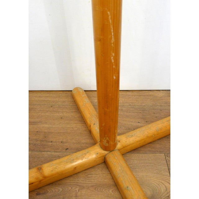 Freestanding Coat Rack with Swivel Ball Hooks in Pine Wood by Rainer Daumiller, 1960s For Sale - Image 12 of 13