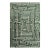 Anatolia Hand-Tufted Maze Rug, Boxwood Green, 6x9 For Sale
