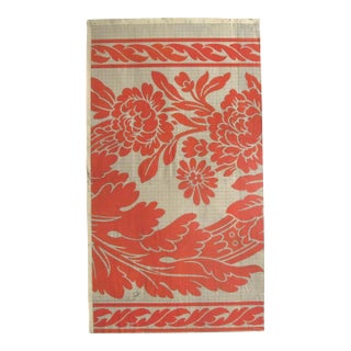 Antique Textile Design Gouache on Paper For Sale