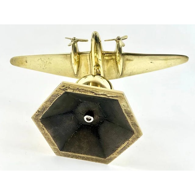 Brass Mosquito Desk Plane Model from de Havilland, 1940s For Sale - Image 14 of 16