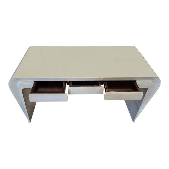 Paper Parchment Console, 1980s For Sale - Image 7 of 11