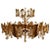 Sciolari Gold and Crystal Chandelier For Sale - Image 10 of 10