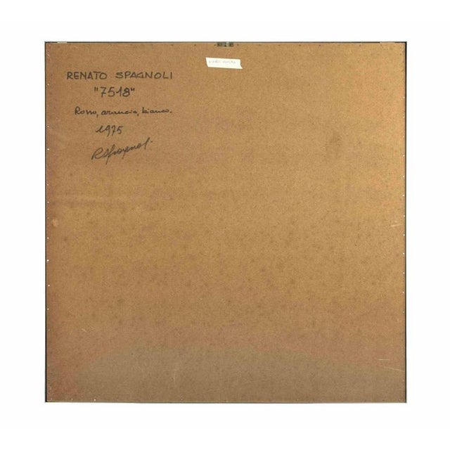 7518 is an artwork made by the Italian artist Renato Spagnoli (Livorno, 1928-Livorno, 2019) in 1974. Mixed media. Hand...