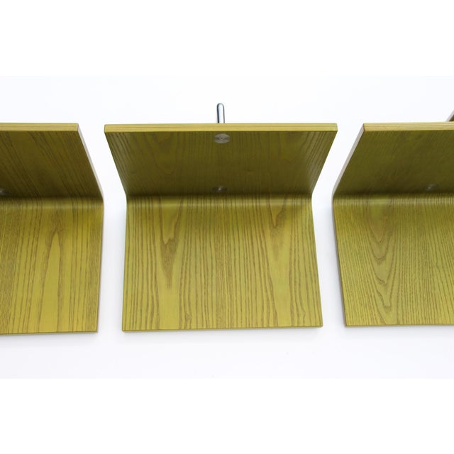 Postmodern Green Wall-Mounted Mensolo Coat Rack from Schönbuch, 1980s, Set of 3 For Sale - Image 9 of 14