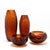 Hand-Blown Murano Battuto Vase in Tobacco Large For Sale - Image 9 of 9