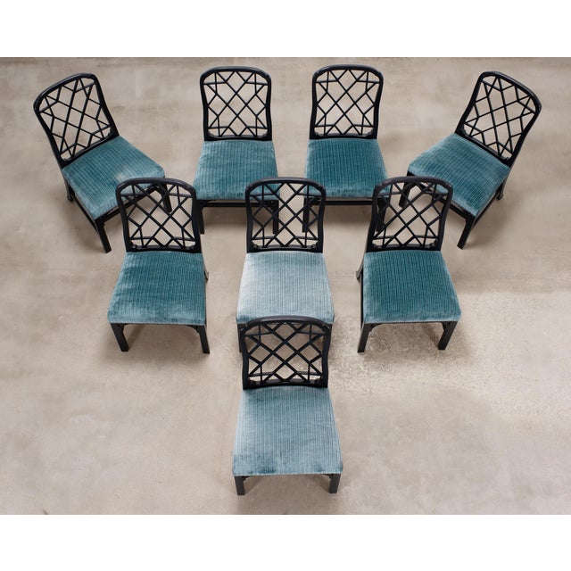 Set of Eight Chinese Chippendale Dining Chairs by Hickory Chair For Sale - Image 4 of 18