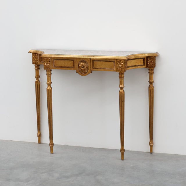 20th Century Louis XVI Console Table by Deknudt, Belgium, 1950s For Sale - Image 11 of 11