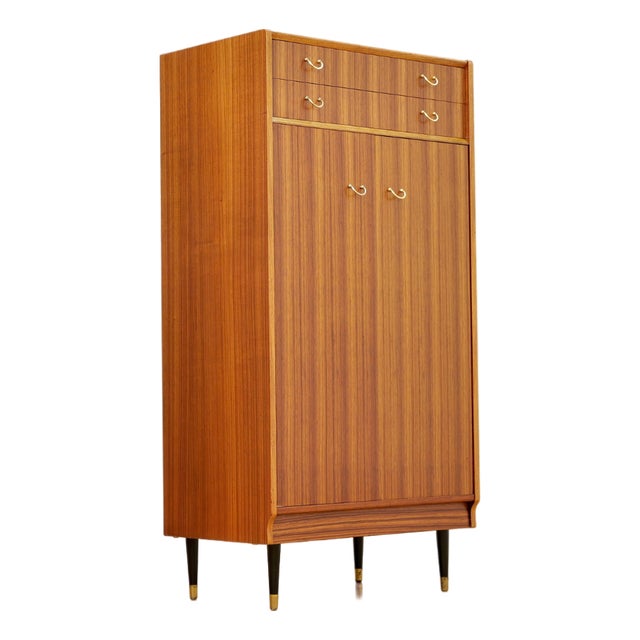 1960s Mid Century Armoire Coat Closet by E Gomme For Sale