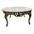 1960s French Provincial Marble Coffee Table For Sale