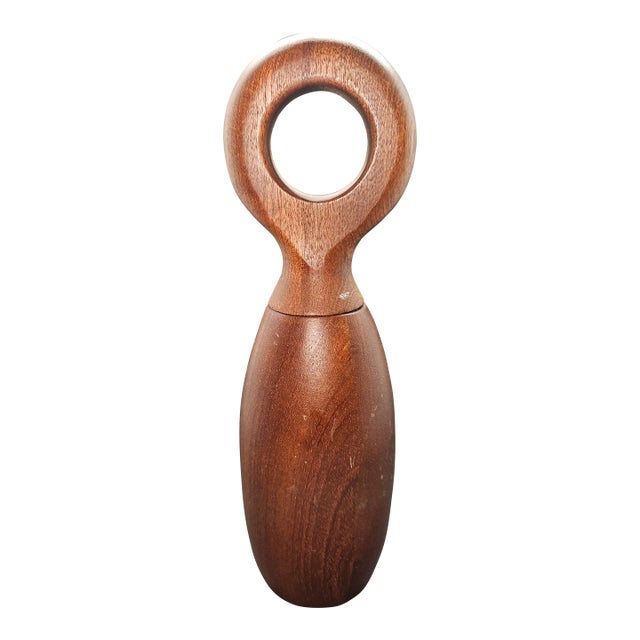 1990s Nambé Portables Wood Salt and Pepper Mill For Sale