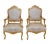 Set of Louis XVI French Gilt Armchairs For Sale - Image 4 of 4