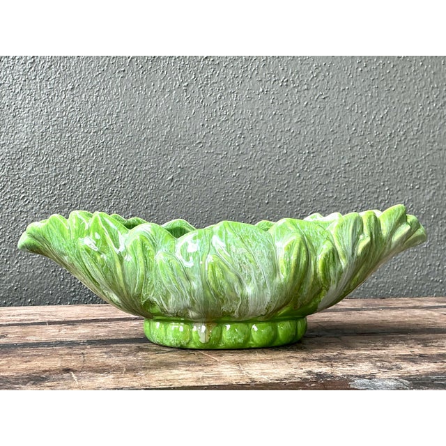 Vintage Royal Haeger Glazed Ceramic Leaf Bowl For Sale - Image 12 of 12