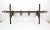 Mid 20th Century Vintage Rustic Industrial 4 Hook Wrought Iron Wall Rack For Sale - Image 9 of 11