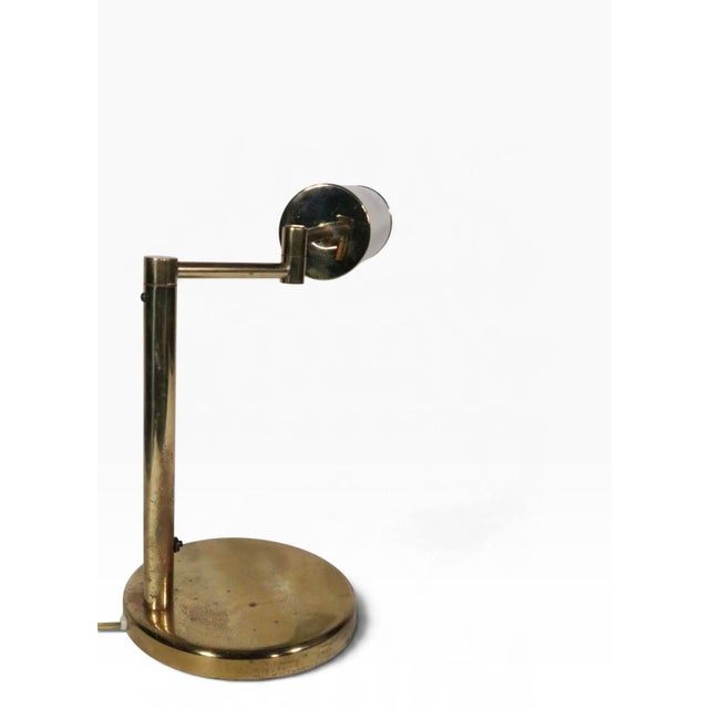 Mid 20th Century Mid Century Modern Brass Flex Arm Desk Lamp by Walter Von Nessen For Sale - Image 16 of 18