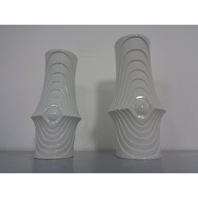 Space Age Op Art Vases from Royal KPM, 1960s, Set of 2 For Sale - Image 3 of 14