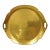 1940s Pickard China Shape 722 Gold Encrusted Rose Daisy Tray Platter with Two Handles For Sale