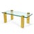 1970s Mid-century Brass Leg Coffee Table For Sale - Image 5 of 7